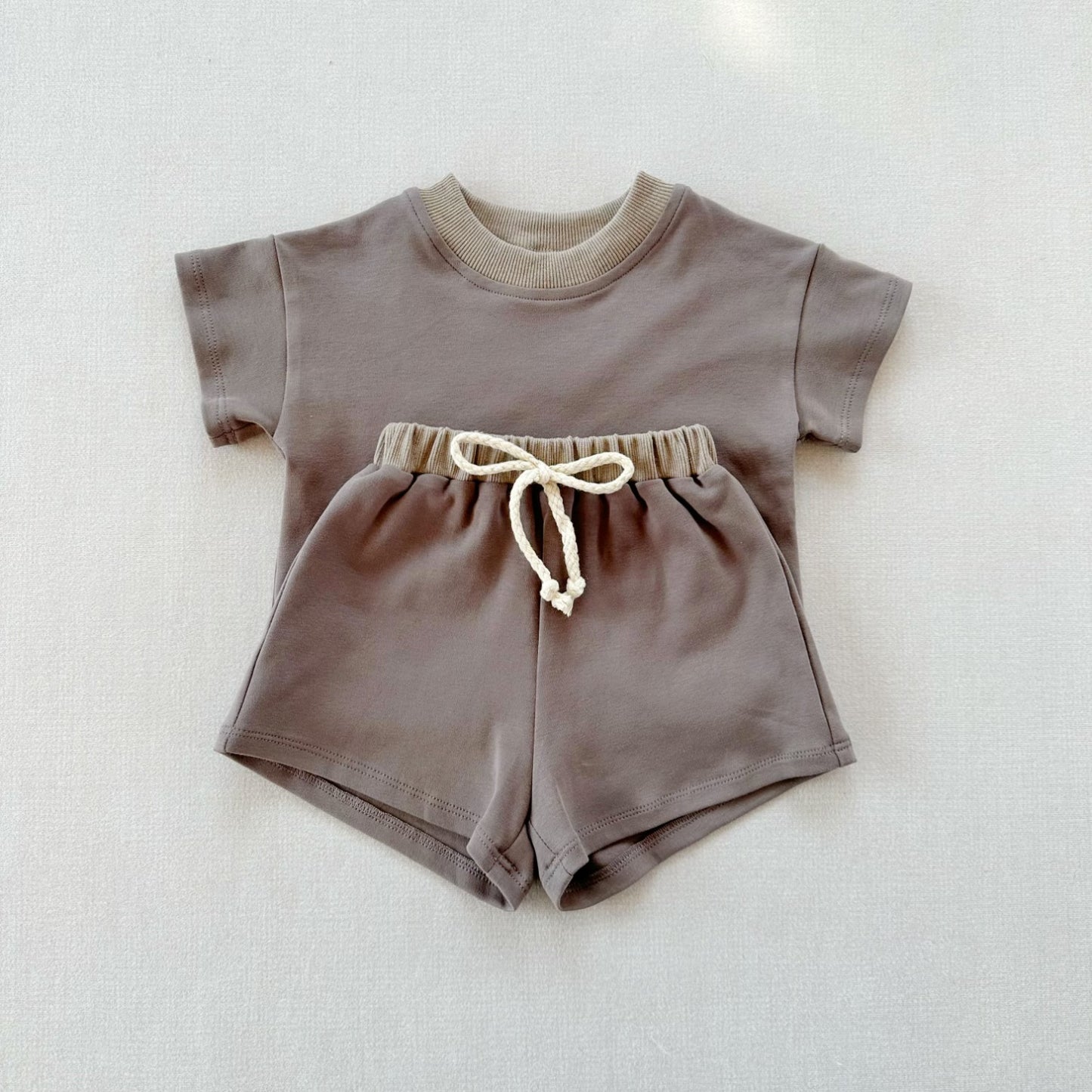 Completo 2pz Estivo Bimba T-Shirt + Shorts con Coulisse