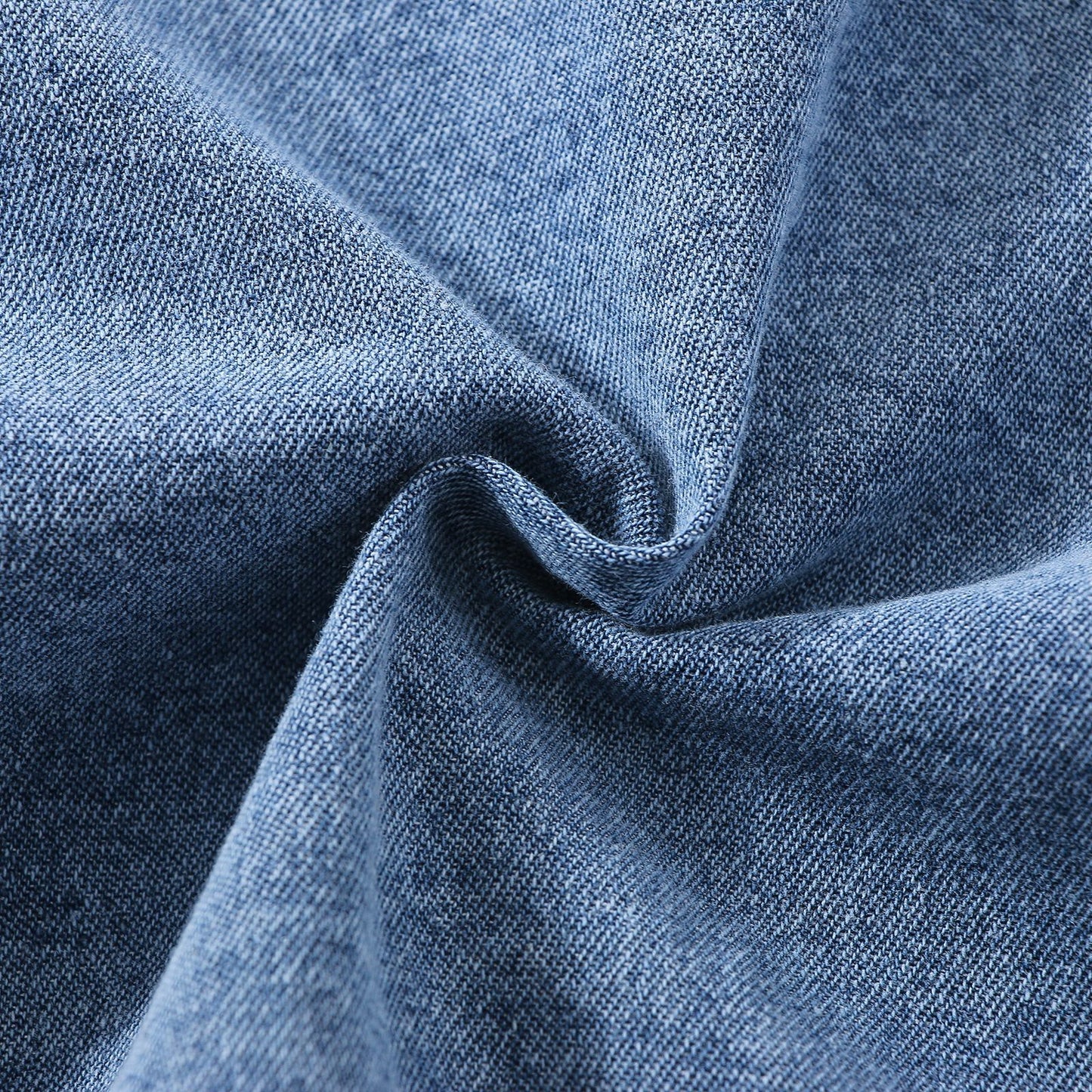 Camicia in Jeans Bambino Maniche Lunghe, Blu o Nero