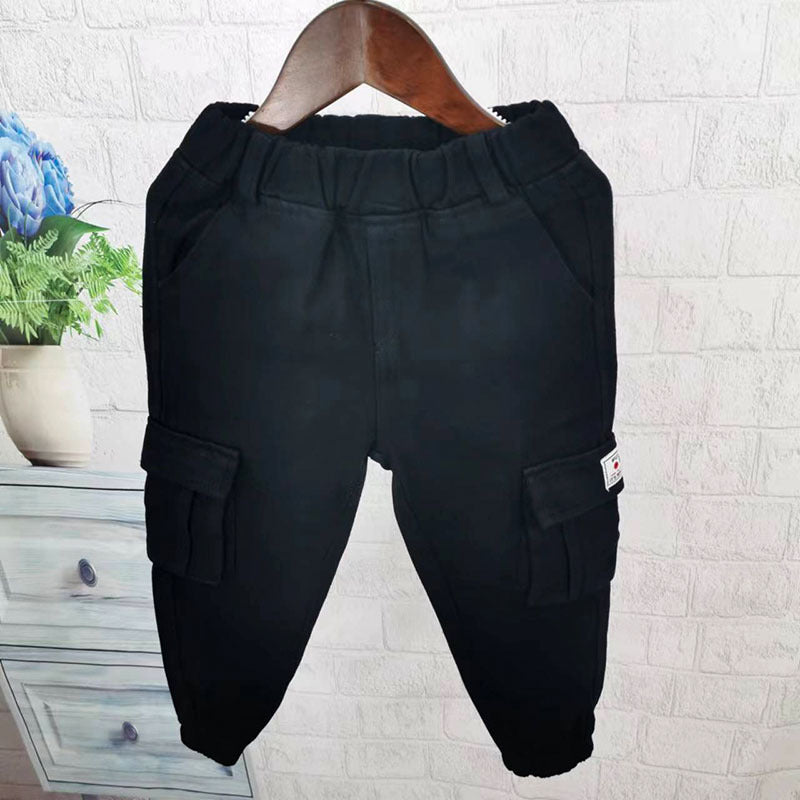 Completo Bambino a Quadri con Camicia e Pantaloni Cargo – Stile Casual e Comodo