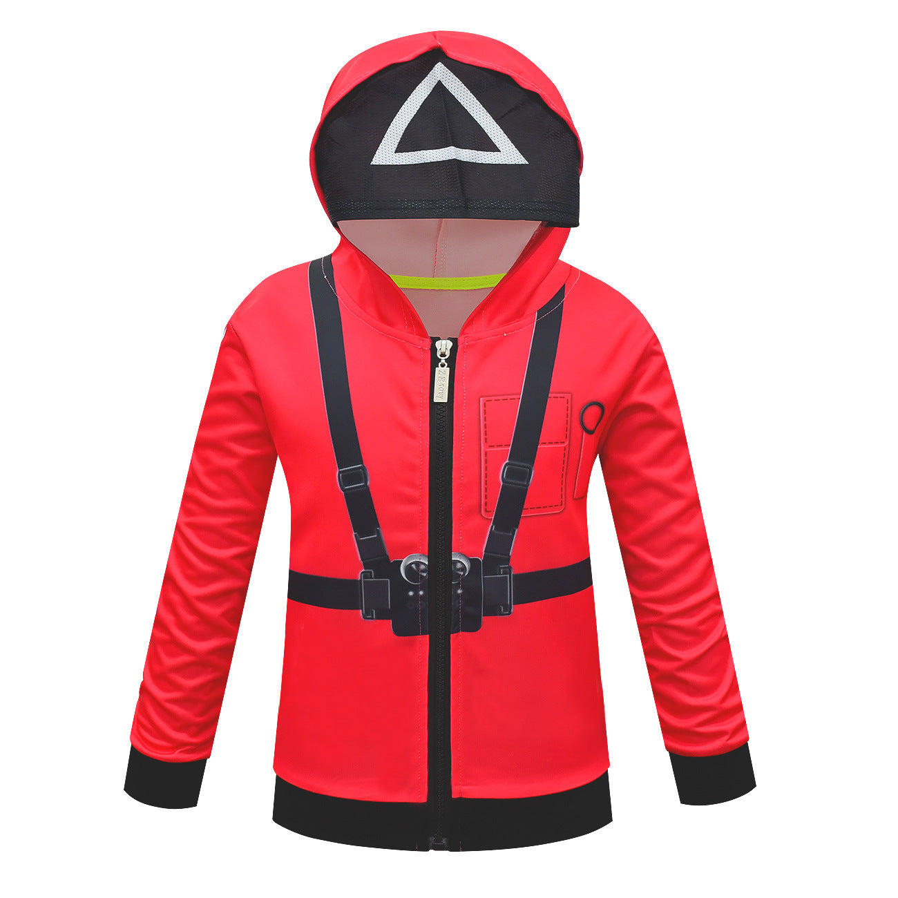 Tuta Guardiano Rossa - Costume Completo con Cappuccio Squid