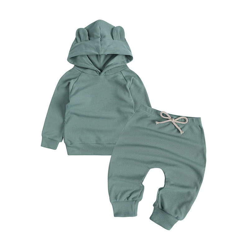 Tuta Baby Felpato con Cappuccio Orsetto