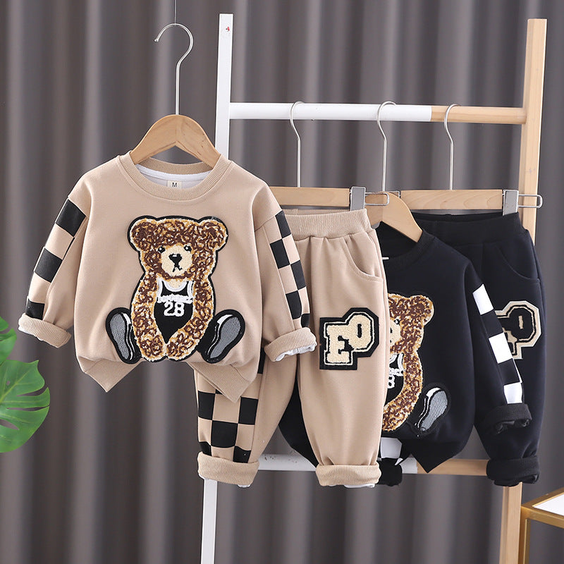 Completo Bimbo "Teddy Urban" Felpa e Pantaloni Sportivi