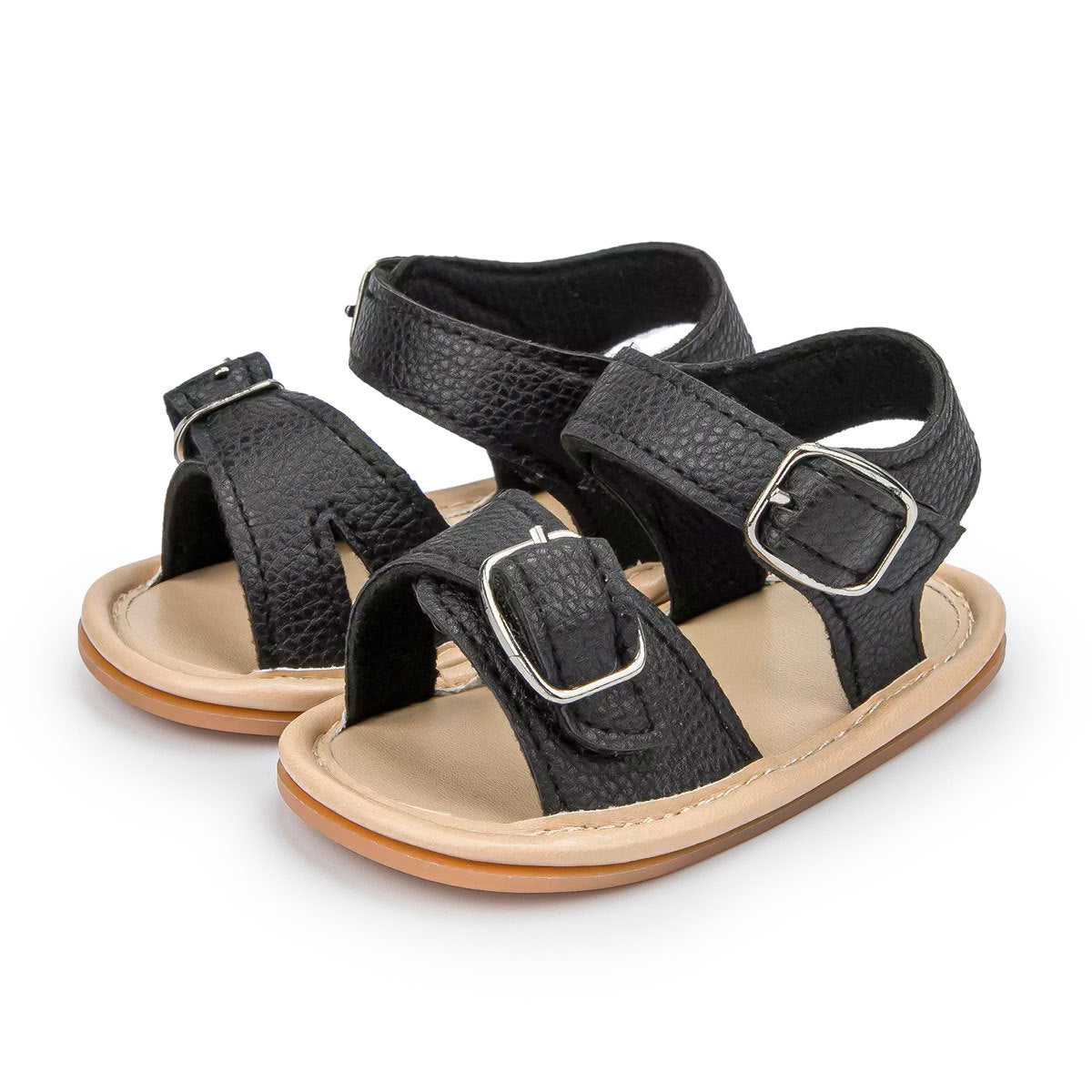 Sandali Baby Minimal Chic – Doppia Fascia con Fibbia Bimba