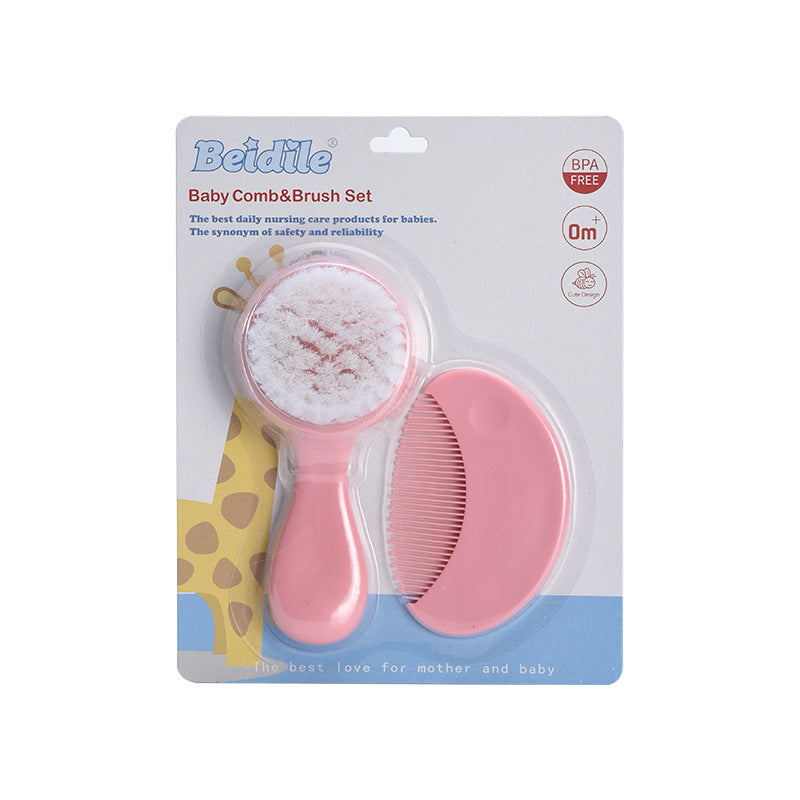 Set Spazzola e Pettine per Neonati - 2 Pezzi, Morbide Setole