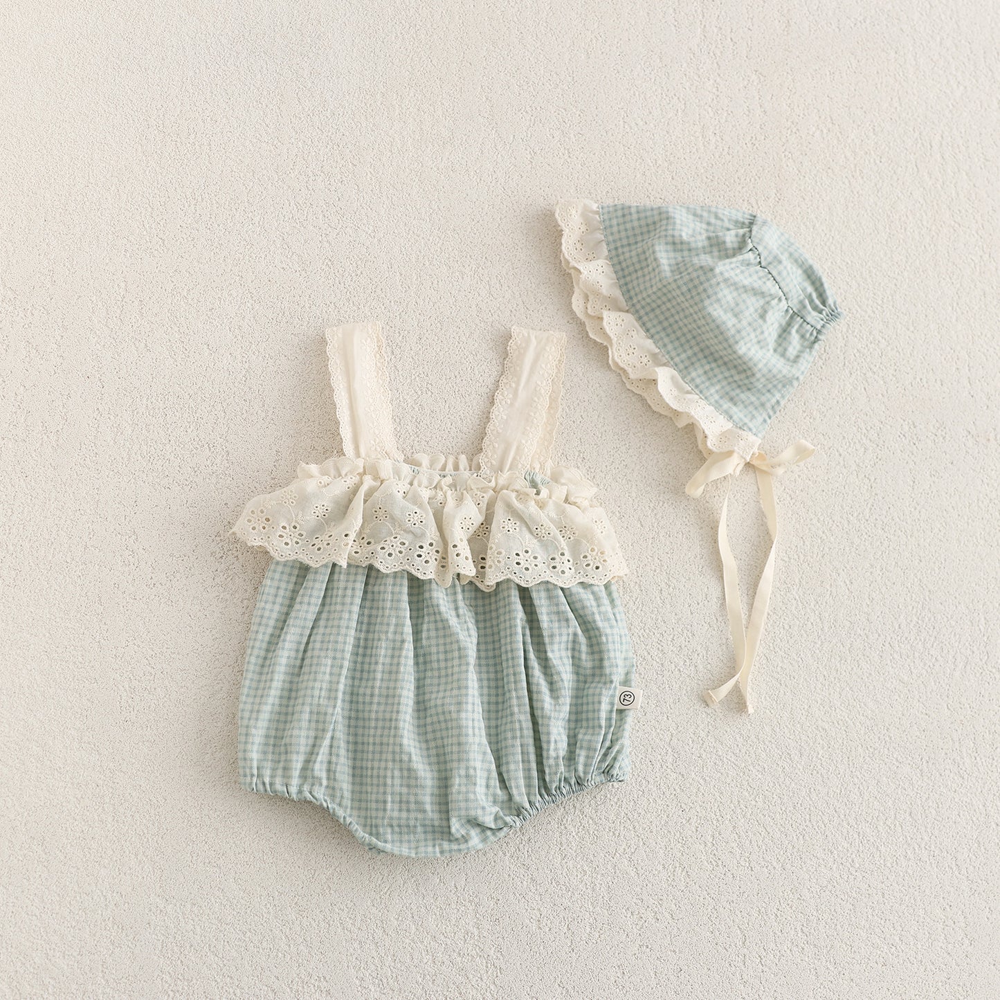 Completo bambina Estivo con Cappellino Stile Romantico