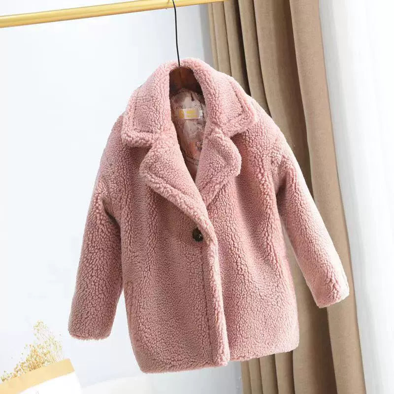 Cappotto bimba in pelliccia sintetica – vari colori