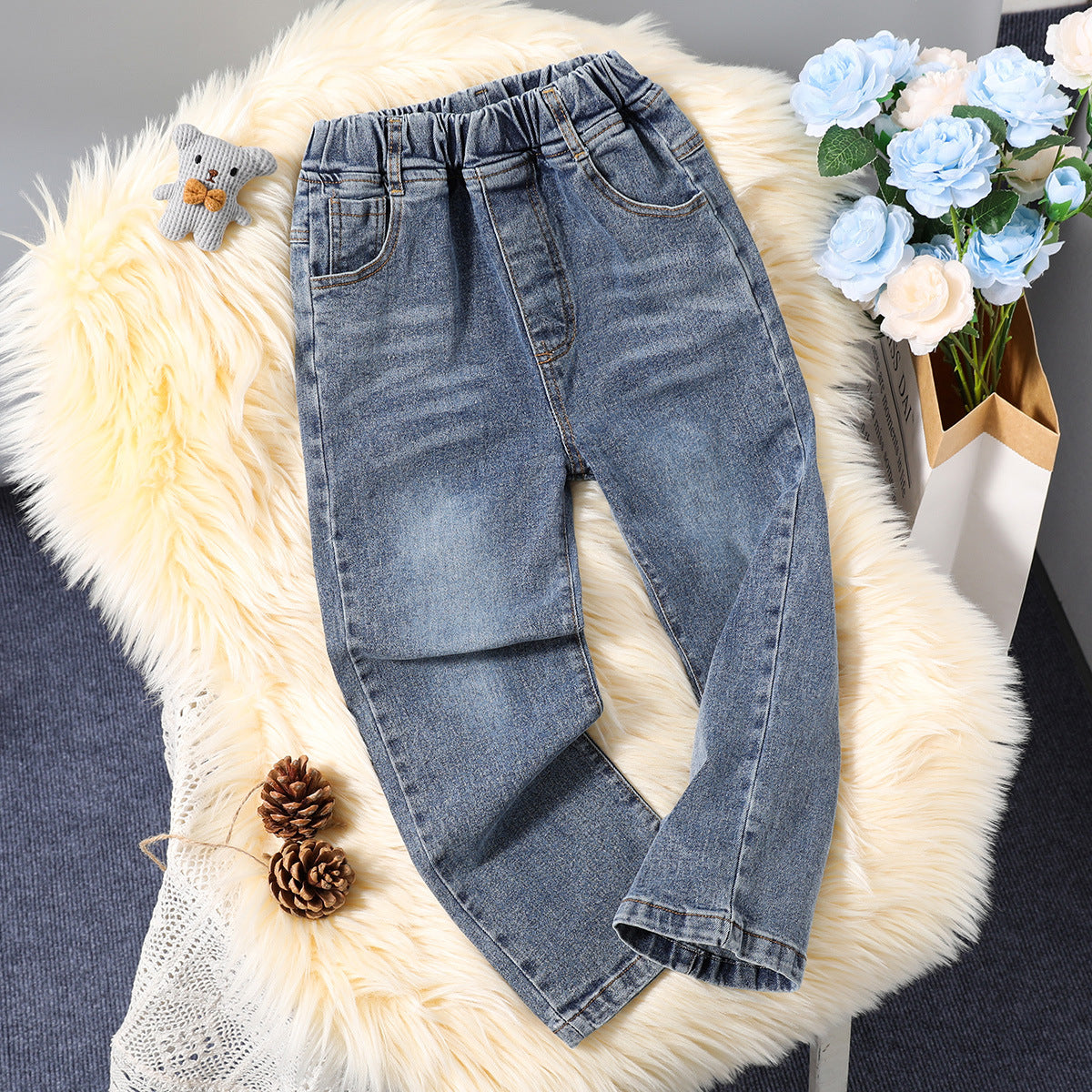 Jeans Casual per Bambina Comodi e Versatili