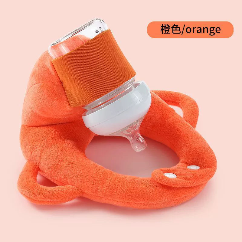 Cuscino porta biberon in peluche