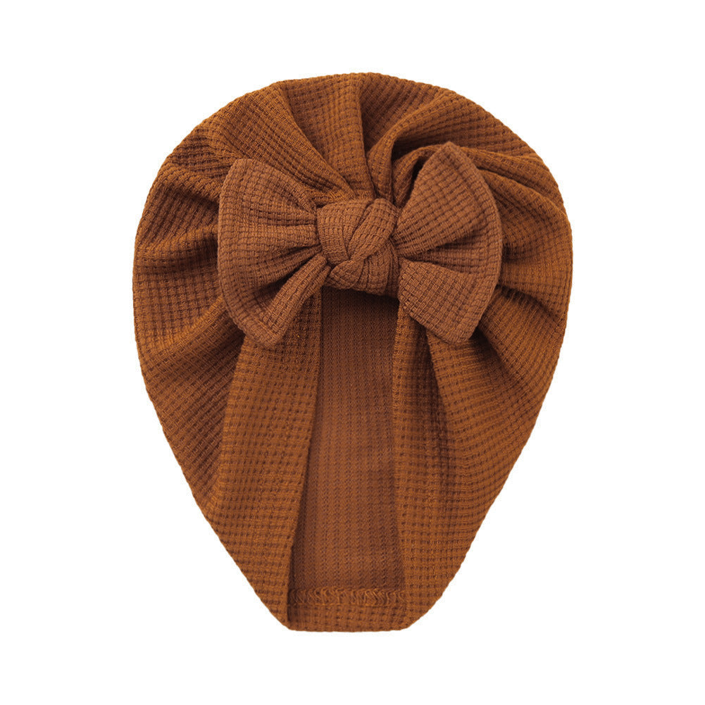 Turbante Neonata in Maglia con Fiocco – Vari Colori