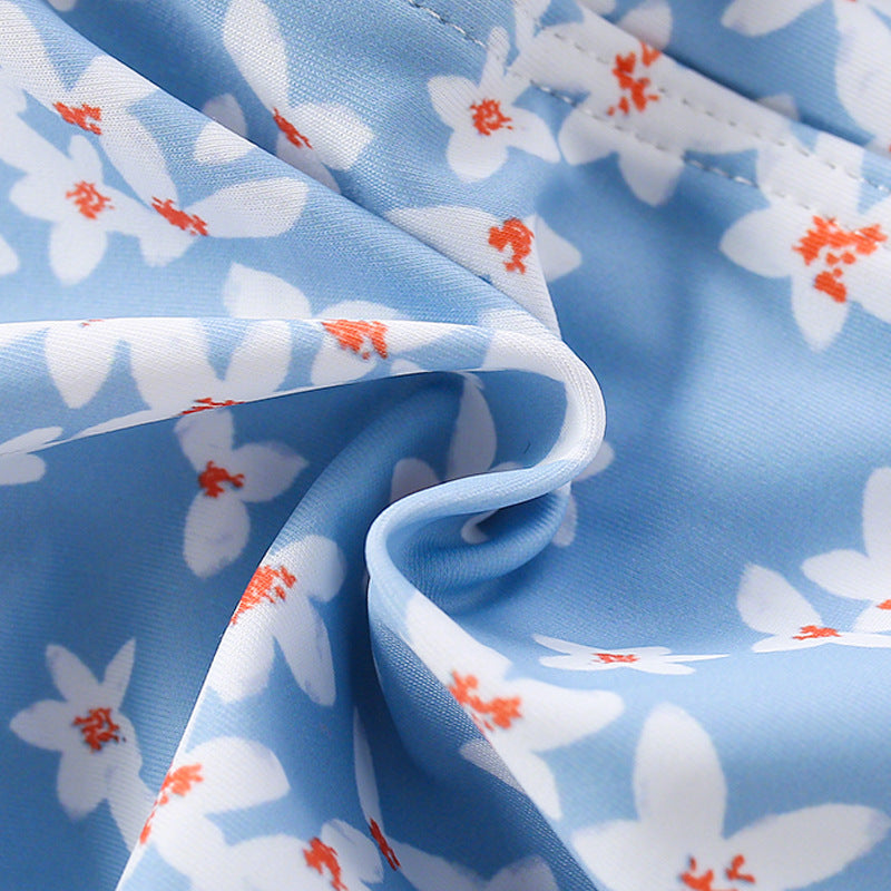 Costume Intero Bimba “Fior di Cielo” con Cuffietta