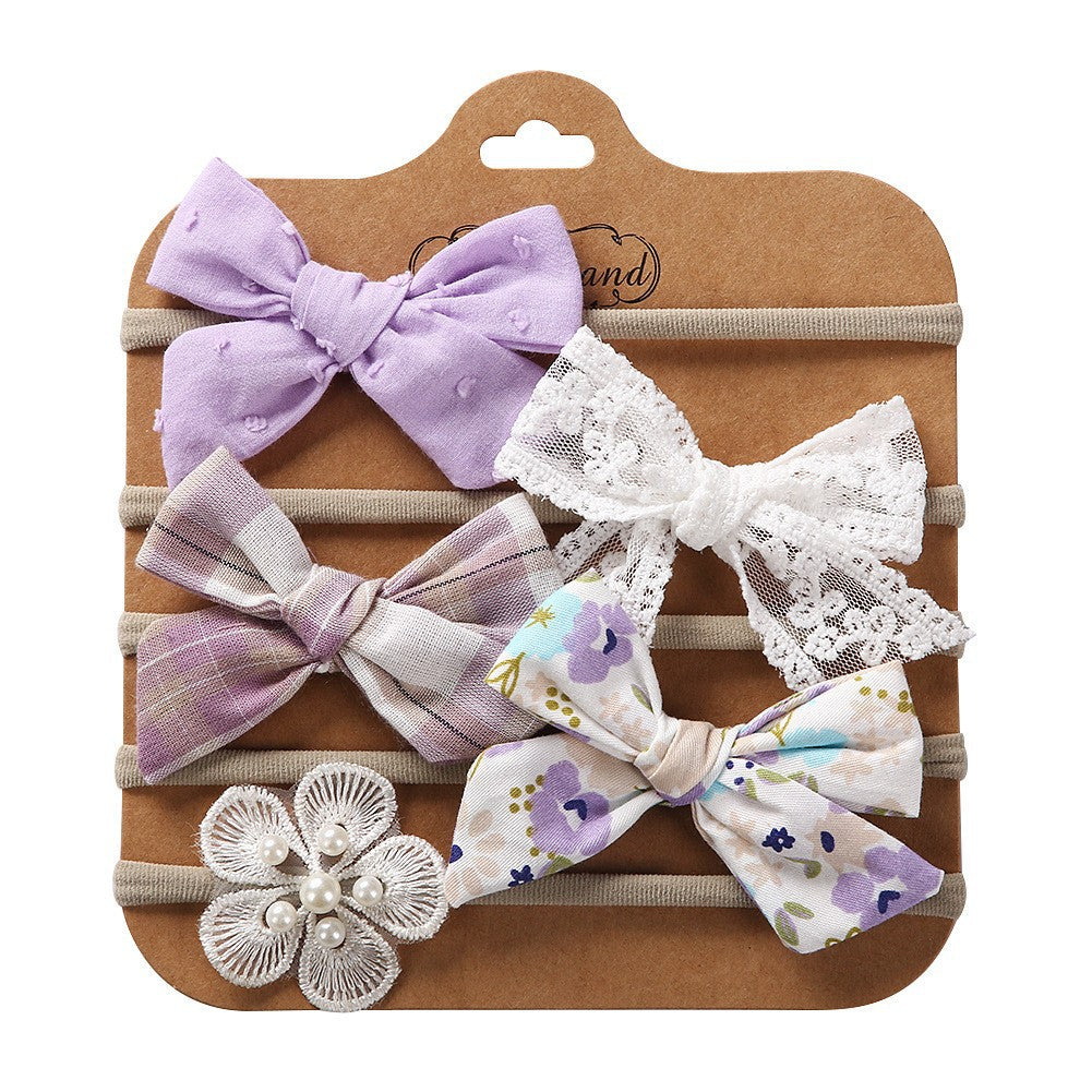 Accessori per capelli in tessuto per bambini Set di Fascia per Bimba e Neonata