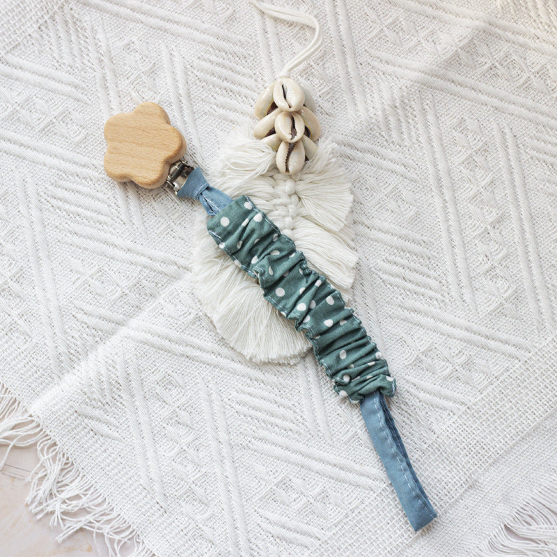 Clip Portaciuccio in Stoffa e Legno – Design Boho Chic