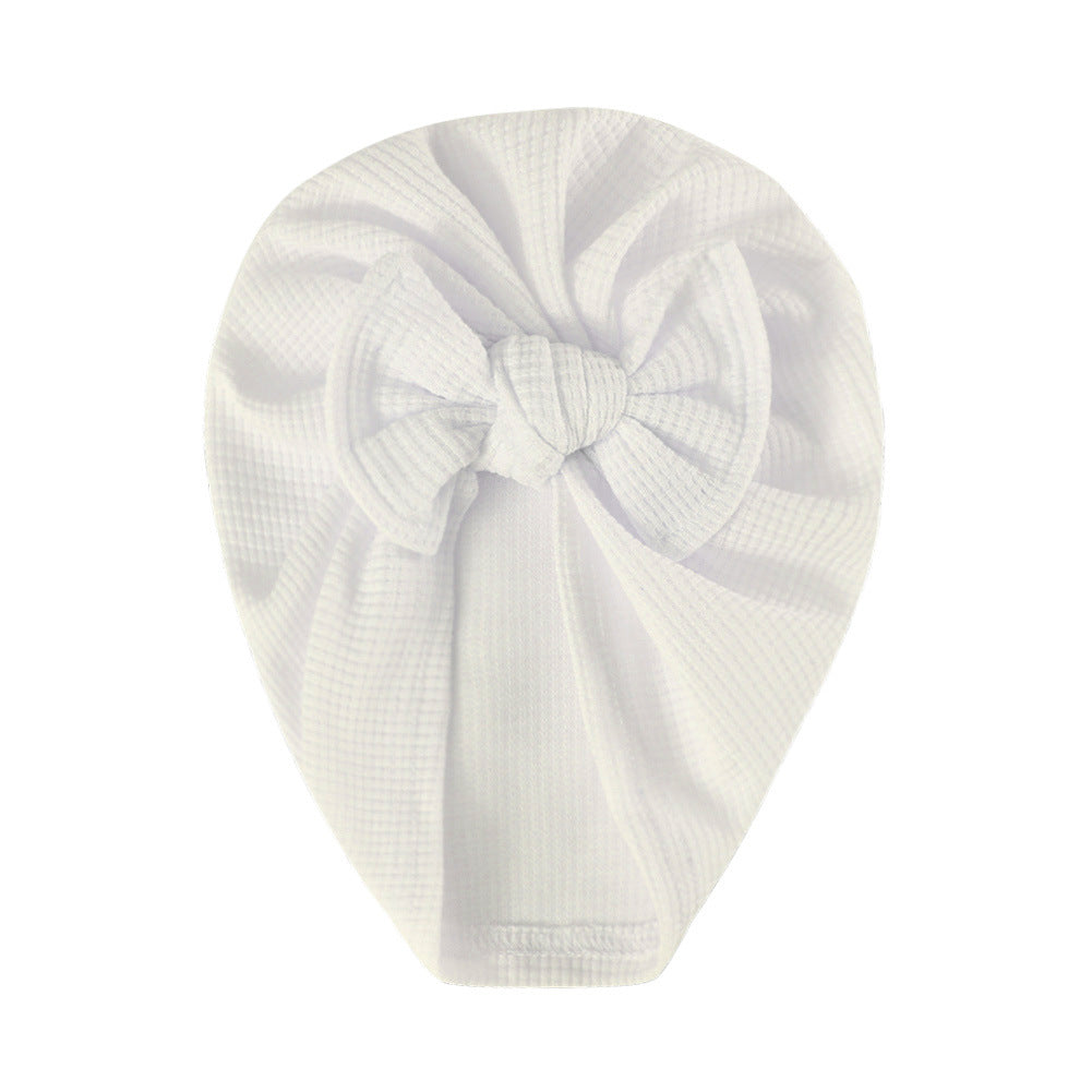 Turbante Neonata in Maglia con Fiocco – Vari Colori