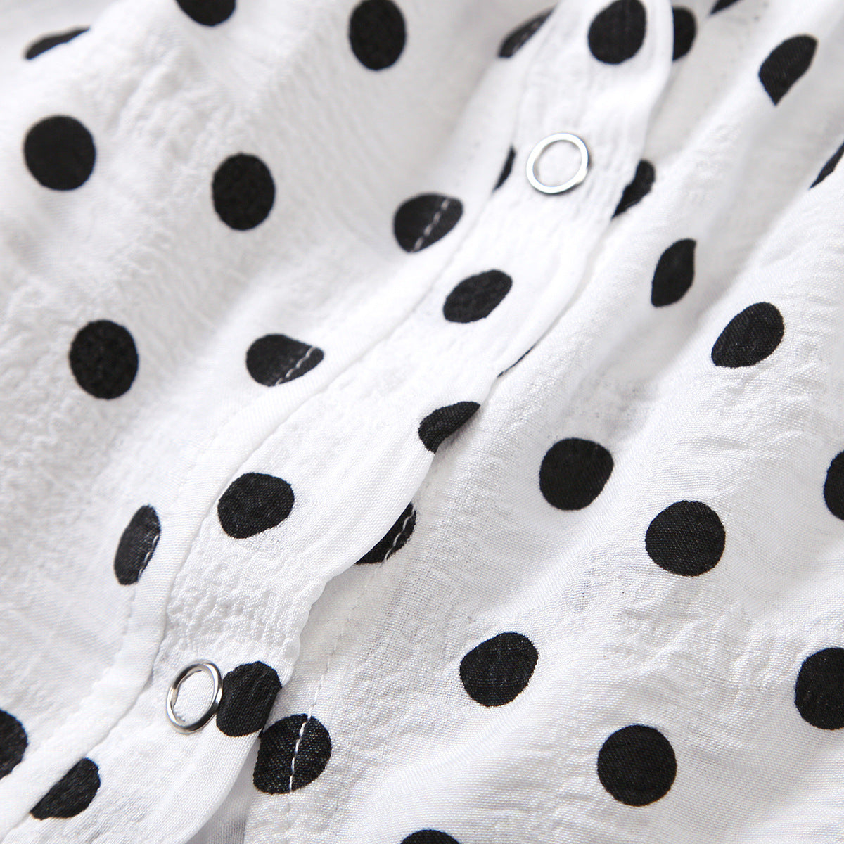 Vestitino bambina a pois con cintura nera – Eleganza retrò