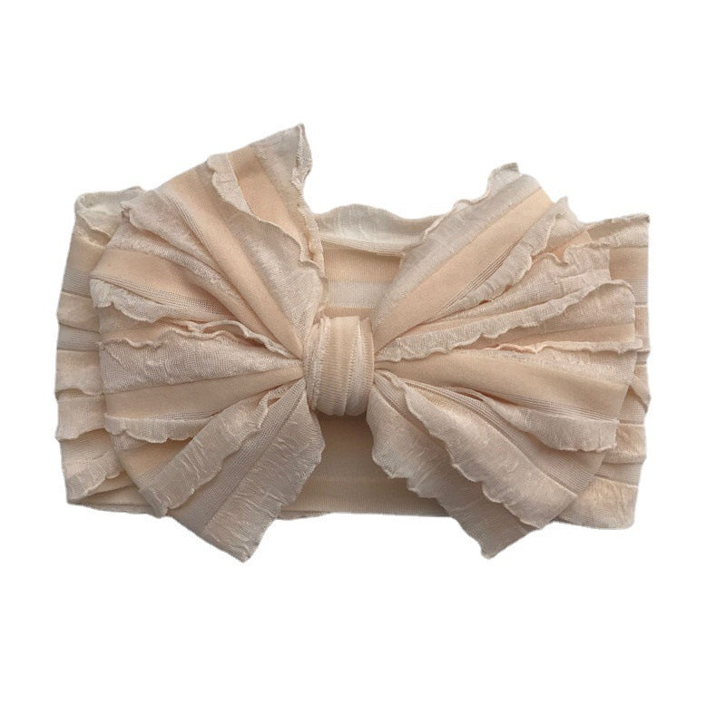 Fascia Neonata con Maxi Fiocco in Tulle Vari Colori