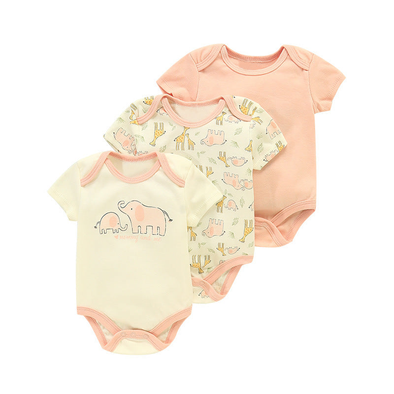Set 3 Body Neonato in Cotone Fantasie Tenui e Naturali