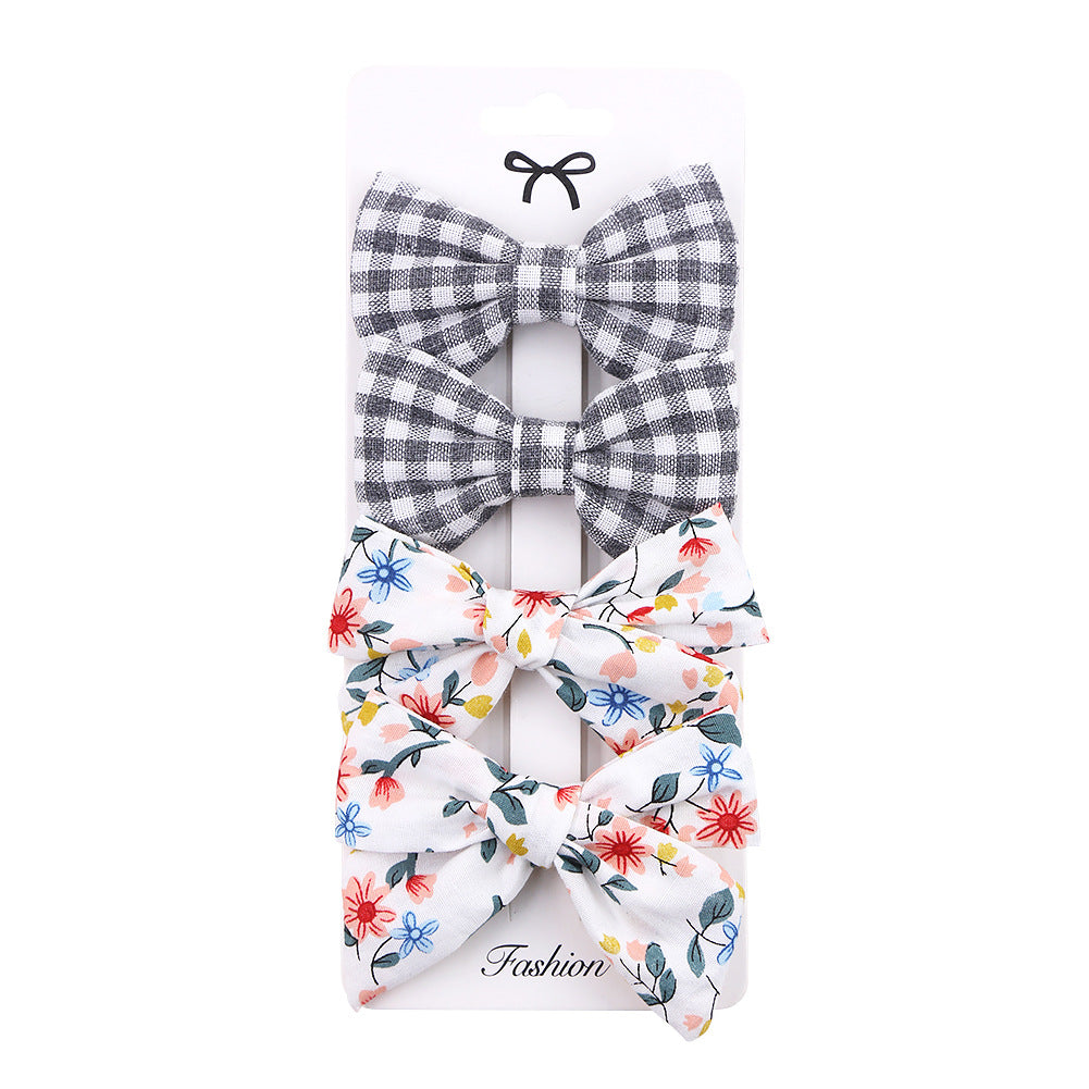 Set Fiocchi per Capelli Bambina - Fantasie Colorate e Tartan