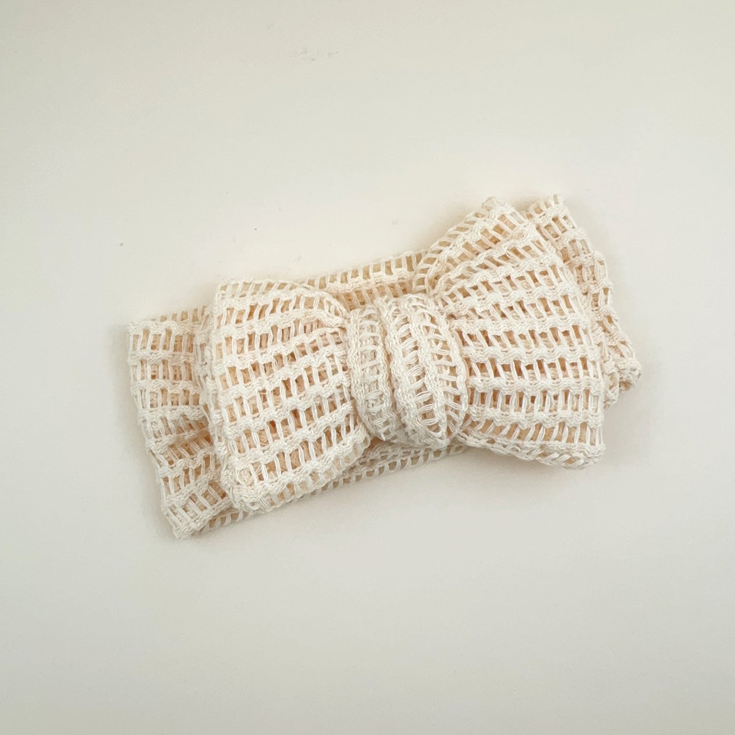 Fasce per Bambina in Maglia con Fiocco – Set Colori Pastello e Naturali