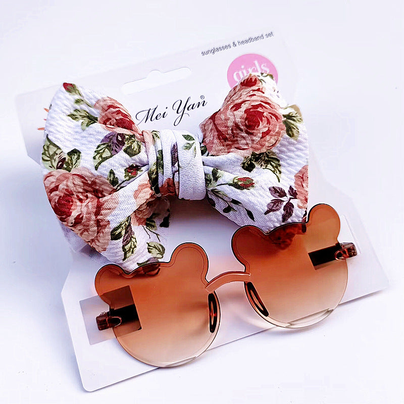 Set Fascia con Fiocco & Occhiali da Sole Bambina