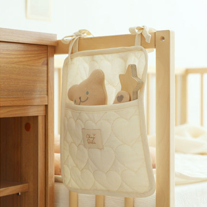 Organizzatore da Lettino in Cotone Trapuntato beige
