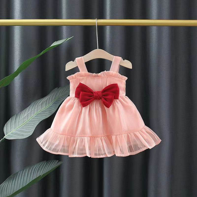 Vestitino Elegante con Fiocco in organza e cotone