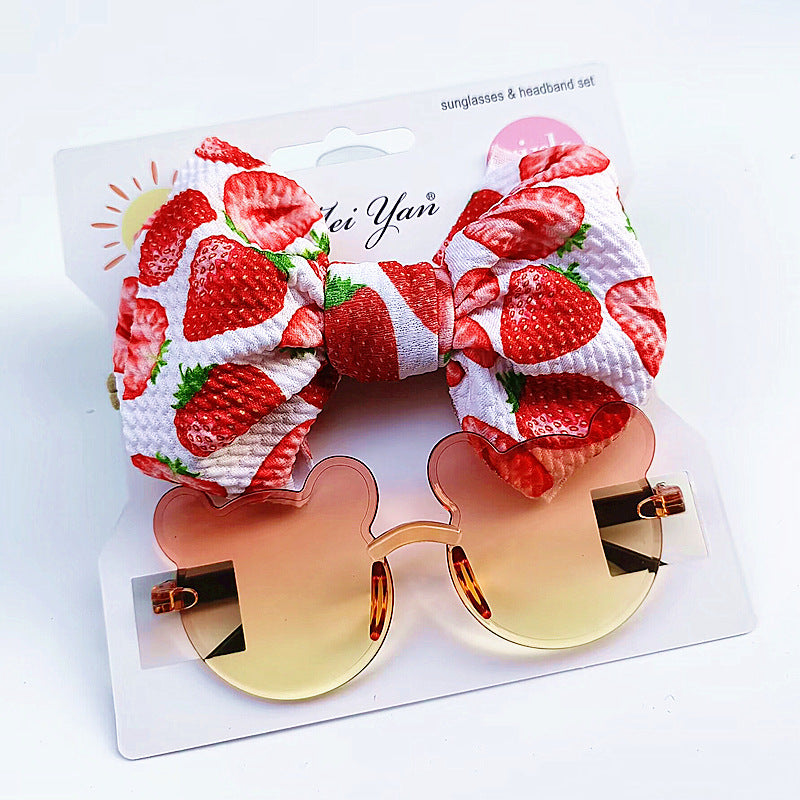 Set Fascia con Fiocco & Occhiali da Sole Bambina