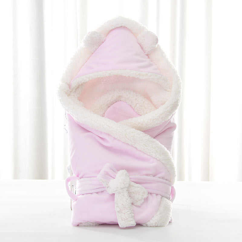 Sacco Nanna Neonato in Pile con Cappuccio Orsetto – "Coccola Baby"