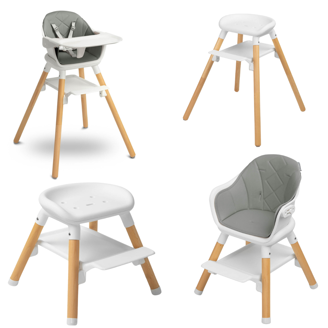 Seggiolone Bravo Evolutivo 4 in 1 - Design Moderno e Funzionale