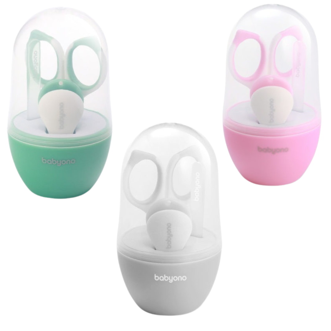 Kit de uñas con tijeras, cortaúñas y lima.