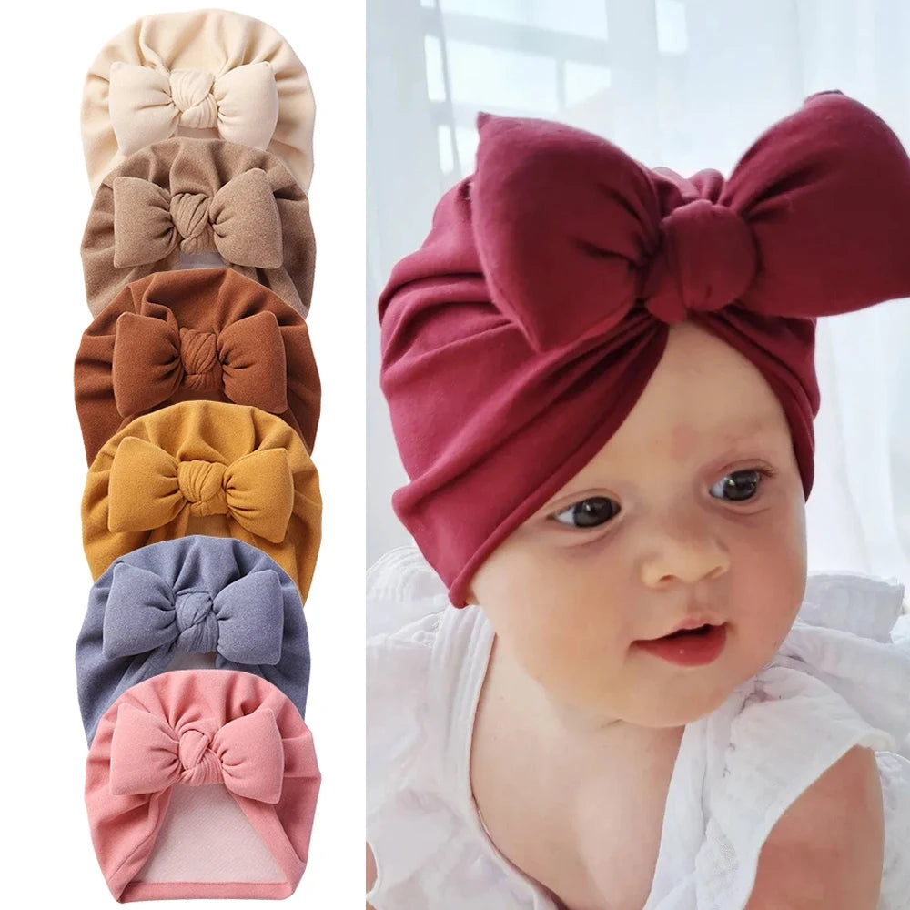 Turbante de niña con mega lazo