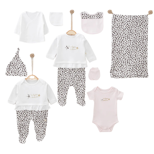 Canastilla completa bebé leopardo 0-3 meses