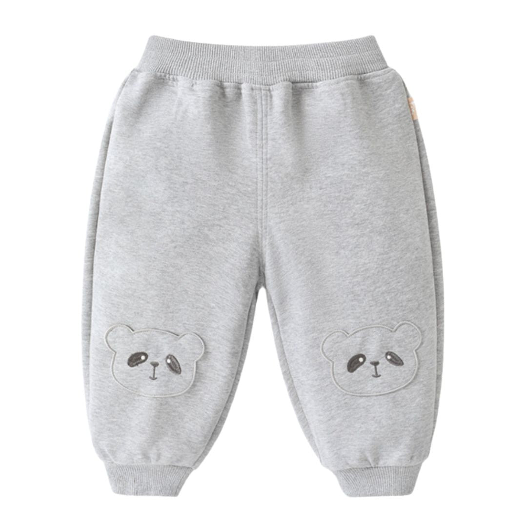 Pigiama Bimbo "Good Night Bear" Maglia a Righe e Pantaloni Grigi