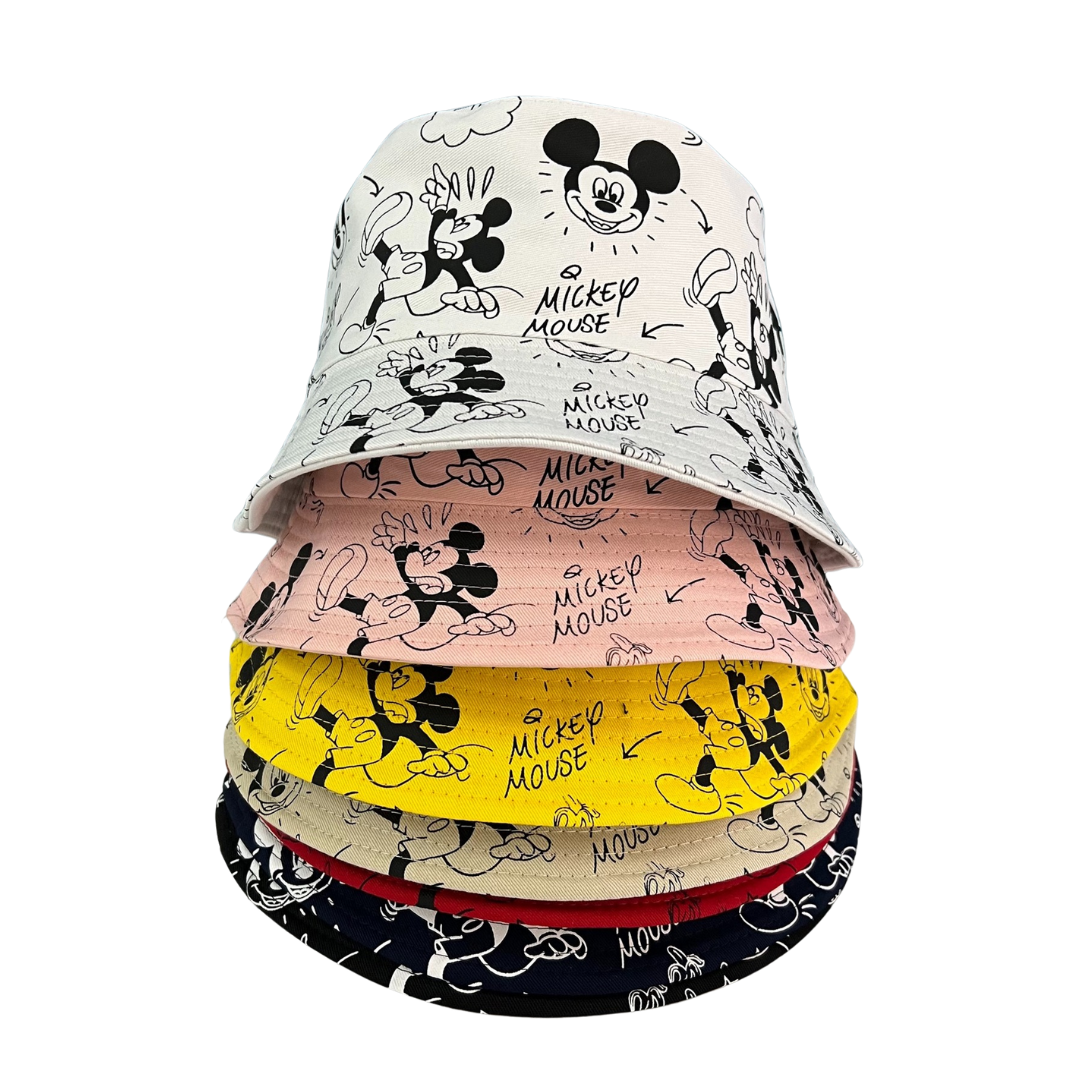 Cappellino Bucket Bambino/a Stampa Mickey Mouse Varie Colorazioni