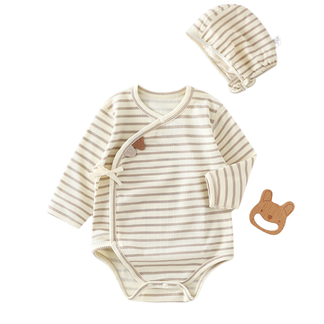 Body Neonato/a Manica Lunga Fantasie Neutre in Cotone