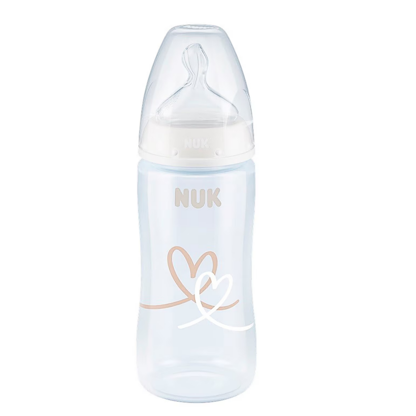 Biberon Nuk 300ML indicatore di temperatura 6-18m beige
