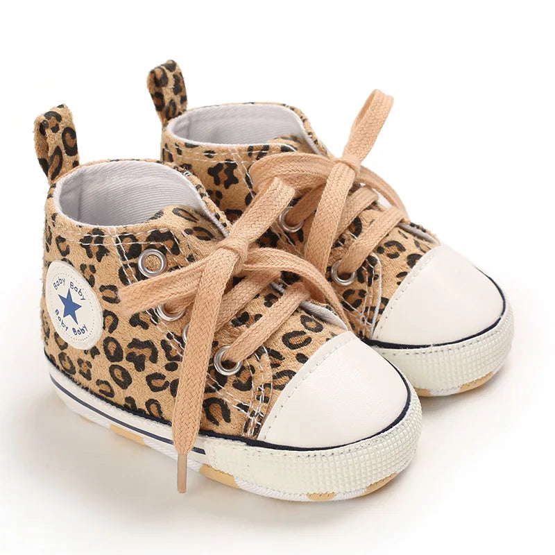Zapatitos bebe leopardo 0-6 meses