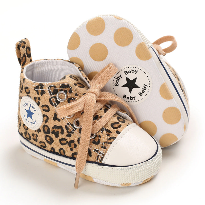 Zapatitos bebe leopardo 0-6 meses