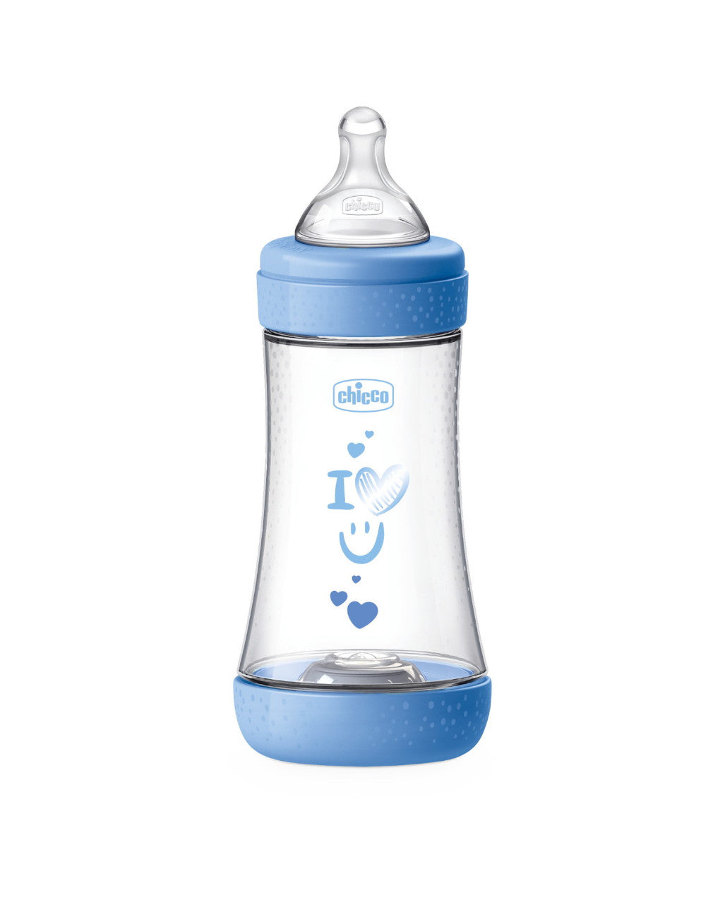Biberon perfect5 azzurro 240ml in silicone 2 fori