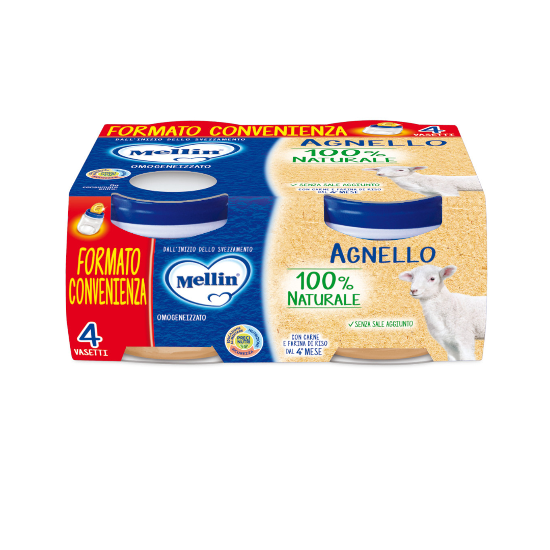 Omogeneizzato Mellin Agnello 80gr x 4