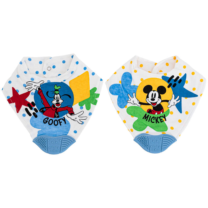 Babero con masajeador de chicles mickey en colores casual