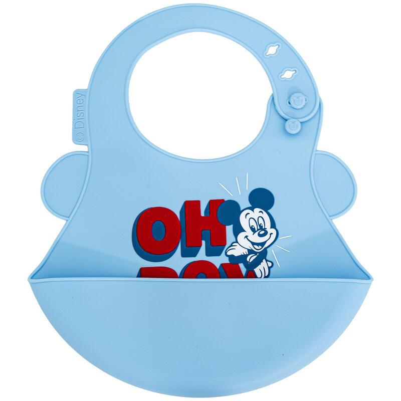 Babero de silicona Mickey Mouse