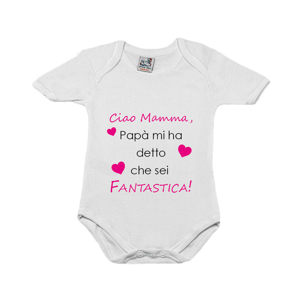 Body de manga corta personalizado