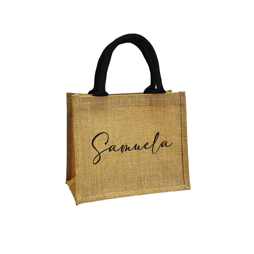 Bolsa de yute personalizada
