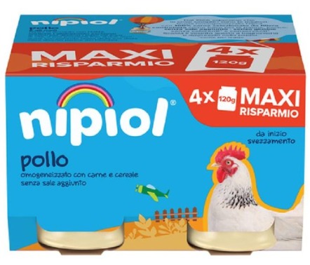 omogeneizzato Nipiol Pollo 120grx4