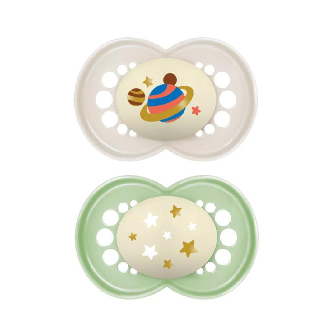 Succhietti MAM X2 silicone 16M+ original night