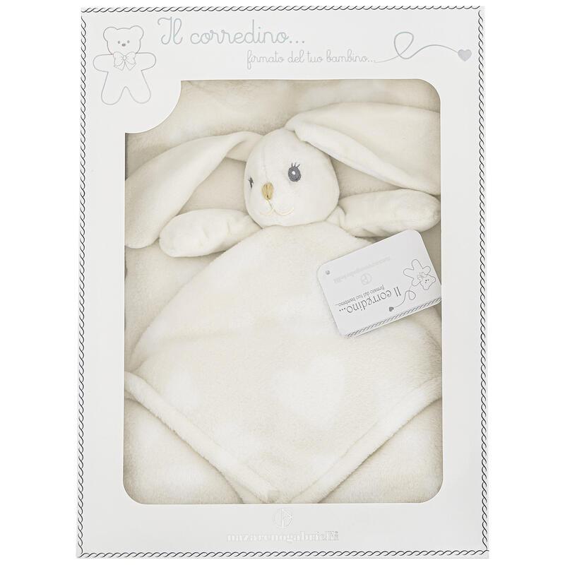 Copertina Nazareno gabrielli con Doudou Coniglietto in Morbido Pile