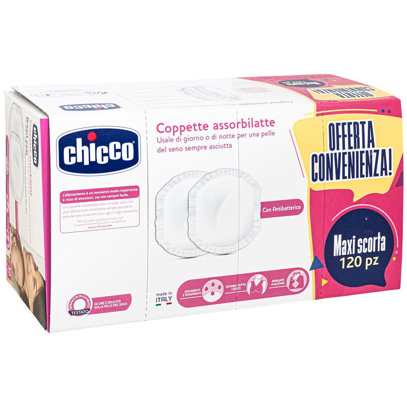 Protectores de pecho 120 piezas blanco