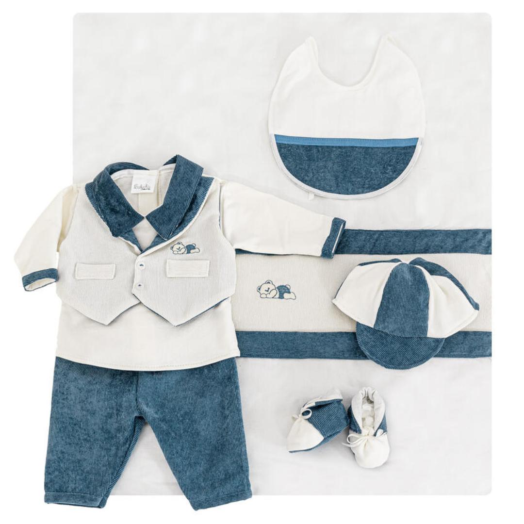 Baby chic canastilla invierno osito 6uds