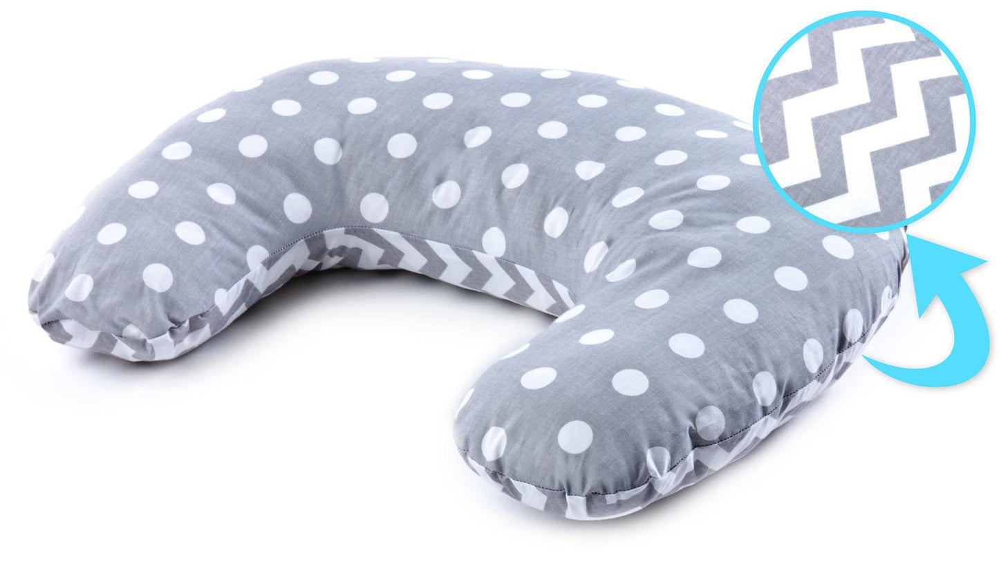 Cuscino allattamento Grigio pois