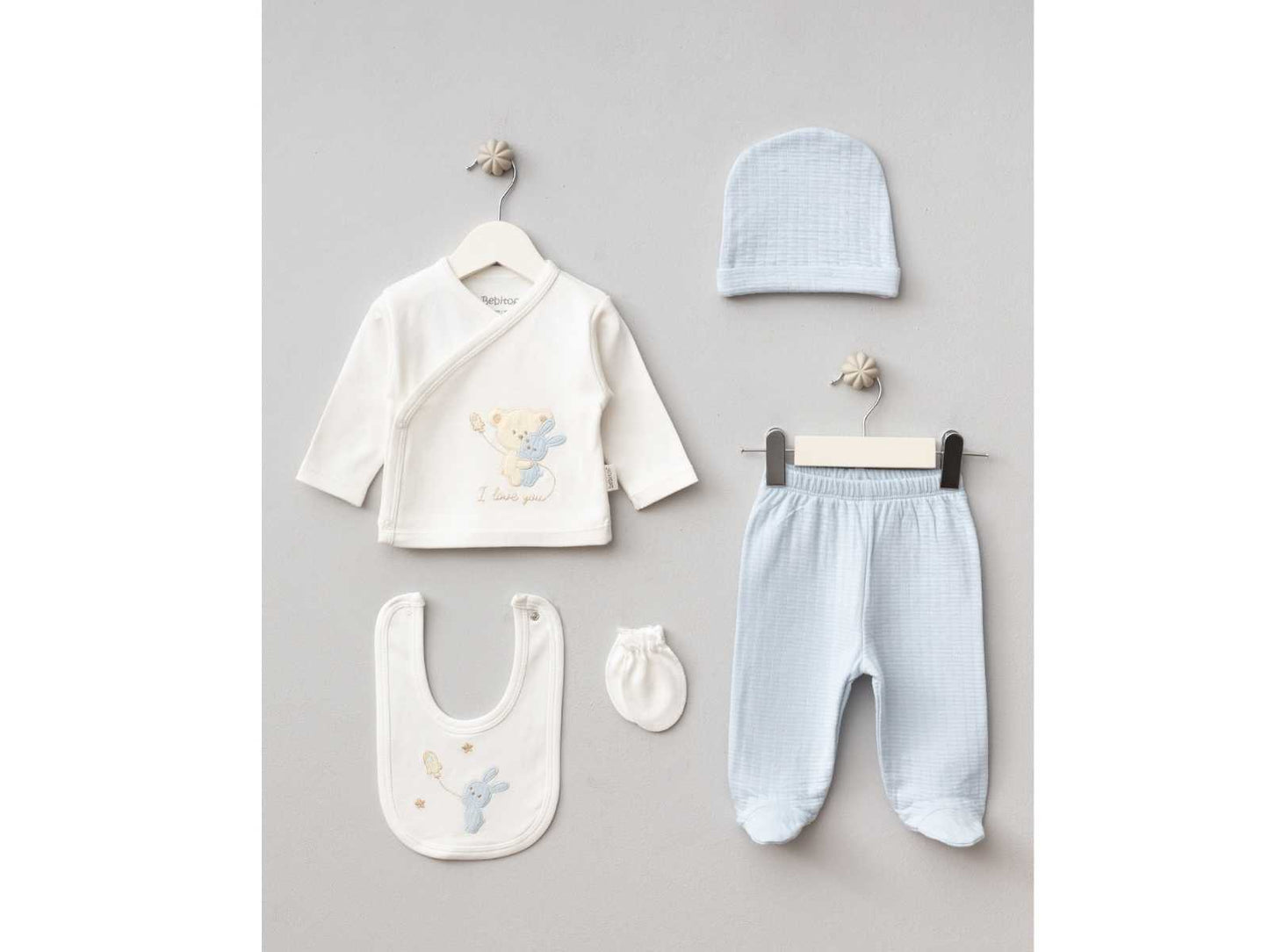 Set Neonato "Ti Amo" - 5 Pezzi🧸 Estivo